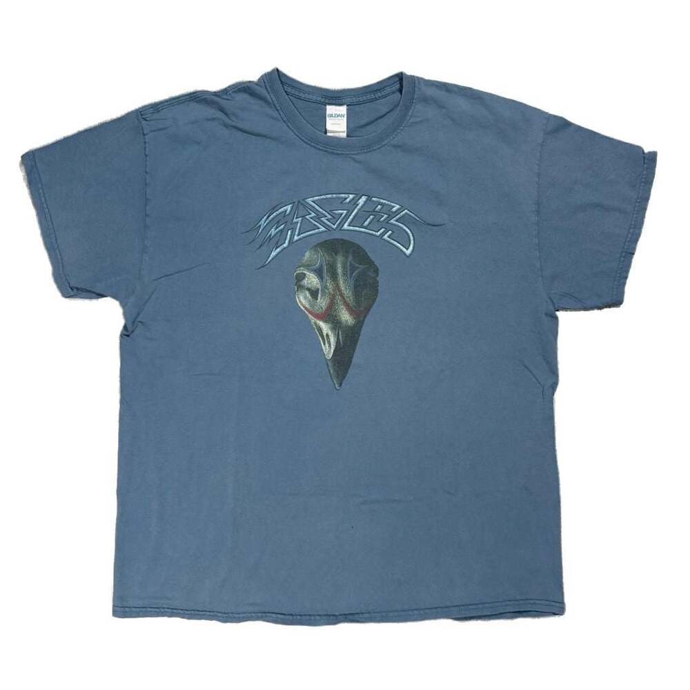 Mens Eagles North American Tour 2018 Blue Band T-Shirt Grunge Rock